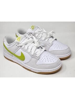 Nike Dunk Low White-Bright Cactus-Yellow Womens Sz 11/ Mens Sz 9.5 [HJ7335-133]